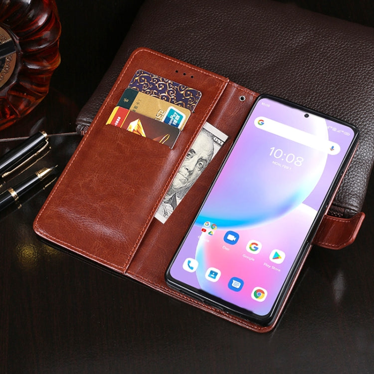 For UMIDIGI A11 Pro Max idewei Crazy Horse Texture Horizontal Flip Leather Case with Holder & Card Slots & Wallet(Yellow) - More Brand by idewei | Online Shopping South Africa | PMC Jewellery | Buy Now Pay Later Mobicred