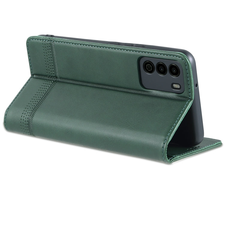 For U-MAGIC 30e AZNS Magnetic Calf Texture Horizontal Flip Leather Case with Card Slots & Holder & Wallet(Dark Green) - More Brand by AZNS | Online Shopping South Africa | PMC Jewellery | Buy Now Pay Later Mobicred