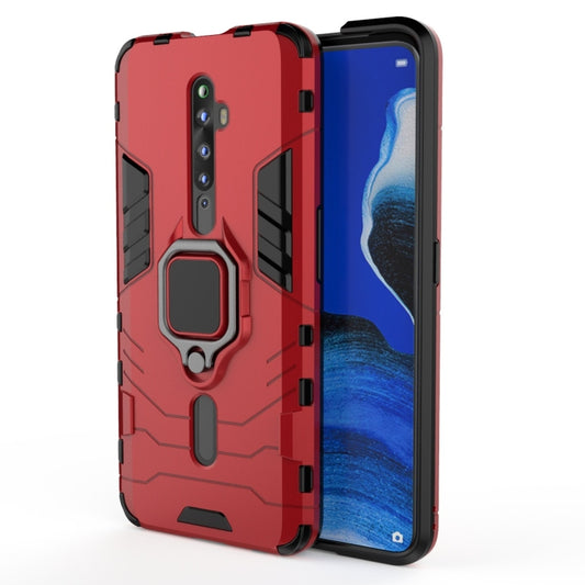 For OPPO Reno2 Z Shockproof PC + TPU Protective Case with Magnetic Ring Holder(Red) - OPPO Cases by PMC Jewellery | Online Shopping South Africa | PMC Jewellery | Buy Now Pay Later Mobicred