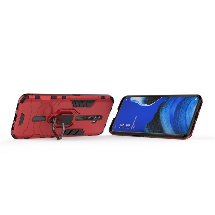 For OPPO Reno2 Z Shockproof PC + TPU Protective Case with Magnetic Ring Holder(Red) - OPPO Cases by PMC TechLife | Online Shopping South Africa | PMC TechLife | Buy Now Pay Later Mobicred