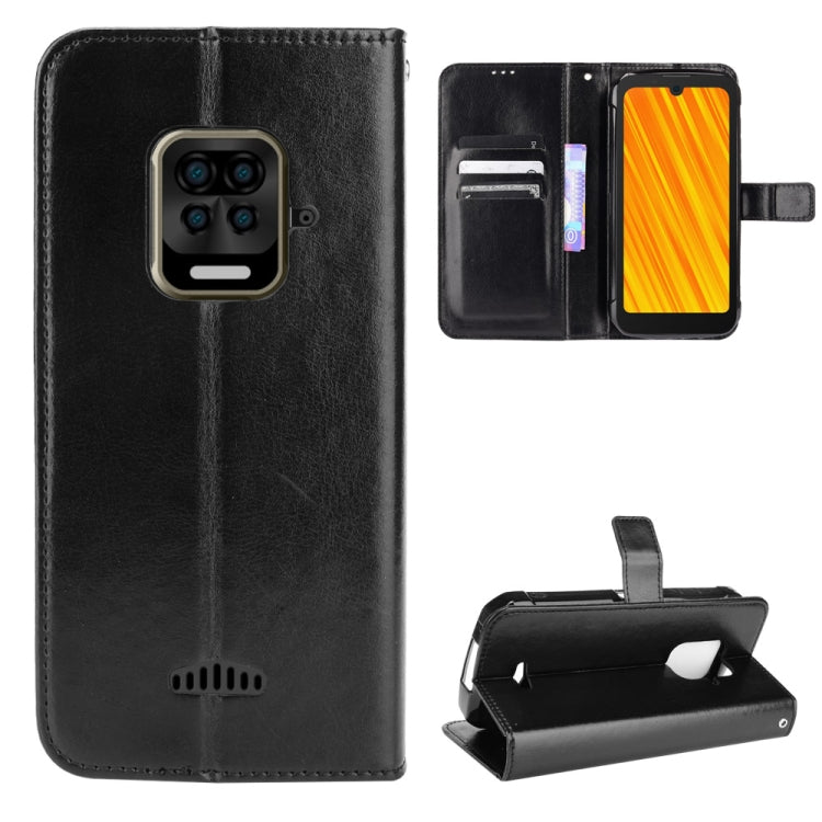 For Doogee S59 / S59 Pro Crazy Horse Texture Horizontal Flip Leather Case with Holder & Card Slots & Lanyard(Black) - More Brand by PMC Jewellery | Online Shopping South Africa | PMC Jewellery | Buy Now Pay Later Mobicred