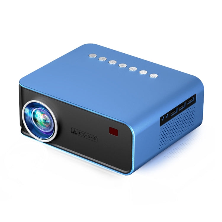 T4 Same Screen Version 1024x600 1200 Lumens Portable Home Theater LCD Projector, Plug Type:EU Plus(Blue) - Mini Projector by PMC Jewellery | Online Shopping South Africa | PMC Jewellery | Buy Now Pay Later Mobicred