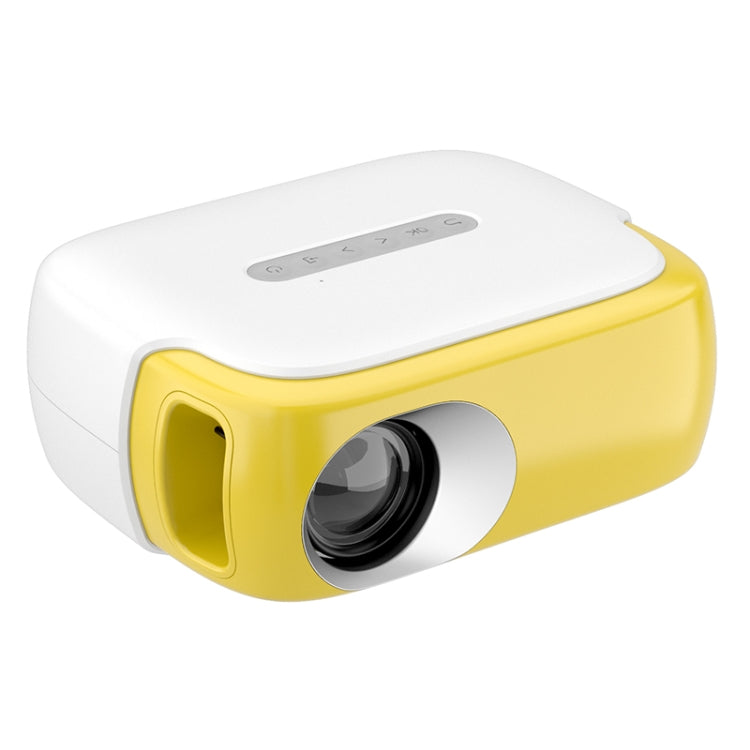 DR-860 1920x1080 1000 Lumens Portable Home Theater LED Projector, Plug Type:EU Plug(Yellow  White) - LED Projector by PMC Jewellery | Online Shopping South Africa | PMC Jewellery | Buy Now Pay Later Mobicred