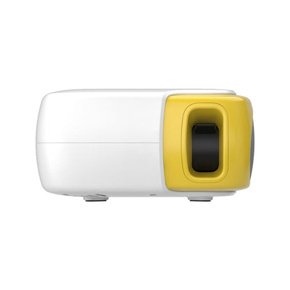 DR-860 1920x1080 1000 Lumens Portable Home Theater LED Projector, Plug Type:UK Plug(Yellow  White) - LED Projector by PMC Jewellery | Online Shopping South Africa | PMC Jewellery | Buy Now Pay Later Mobicred