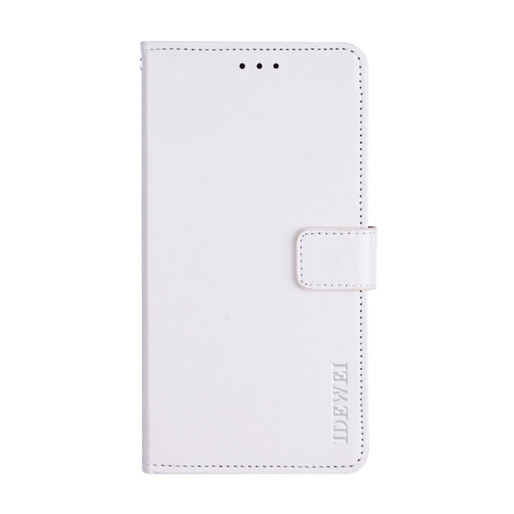 For Oukitel C25 idewei Crazy Horse Texture Leather Phone Case with Holder & Card Slots & Wallet(White) - More Brand by idewei | Online Shopping South Africa | PMC Jewellery | Buy Now Pay Later Mobicred