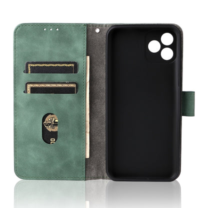 For Blackview Oscal C20 Solid Color Skin Feel Magnetic Buckle Horizontal Flip PU Phone Case(Green) - More Brand by PMC Jewellery | Online Shopping South Africa | PMC Jewellery | Buy Now Pay Later Mobicred