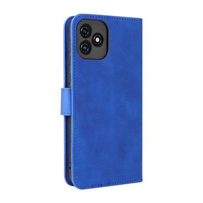 For Blackview Oscal C20 Solid Color Skin Feel Magnetic Buckle Horizontal Flip PU Phone Case(Blue) - More Brand by PMC Jewellery | Online Shopping South Africa | PMC Jewellery