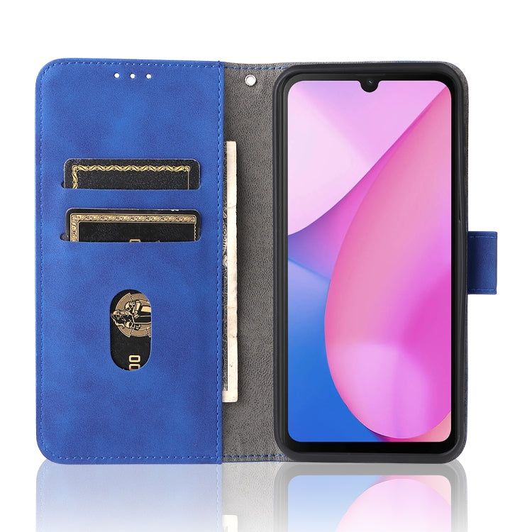 For Blackview Oscal C20 Solid Color Skin Feel Magnetic Buckle Horizontal Flip PU Phone Case(Blue) - More Brand by PMC Jewellery | Online Shopping South Africa | PMC Jewellery