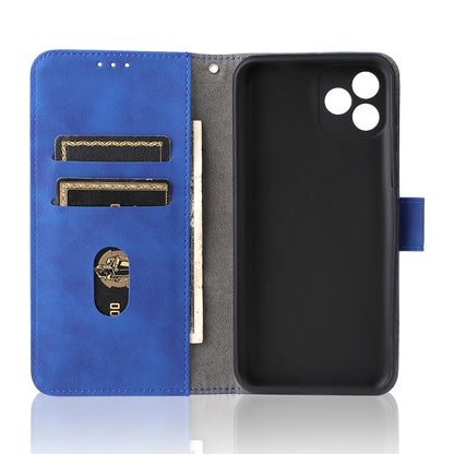 For Blackview Oscal C20 Solid Color Skin Feel Magnetic Buckle Horizontal Flip PU Phone Case(Blue) - More Brand by PMC Jewellery | Online Shopping South Africa | PMC Jewellery