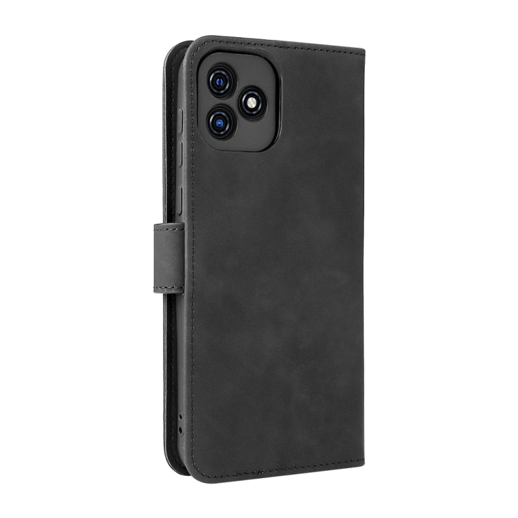 For Blackview Oscal C20 Solid Color Skin Feel Magnetic Buckle Horizontal Flip PU Phone Case(Black) - More Brand by PMC Jewellery | Online Shopping South Africa | PMC Jewellery | Buy Now Pay Later Mobicred