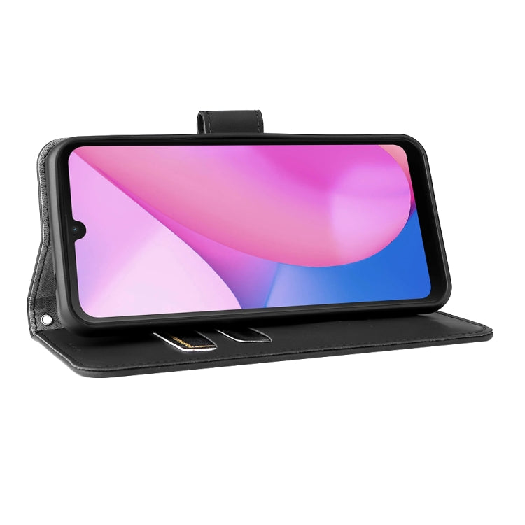For Blackview Oscal C20 Solid Color Skin Feel Magnetic Buckle Horizontal Flip PU Phone Case(Black) - More Brand by PMC TechLife | Online Shopping South Africa | PMC TechLife | Buy Now Pay Later Mobicred