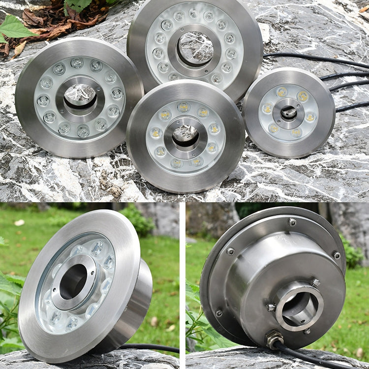 18W Landscape Ring LED Stainless Steel Underwater Fountain Light(White Light) - Underwater Lights by PMC TechLife | Online Shopping South Africa | PMC TechLife | Buy Now Pay Later Mobicred