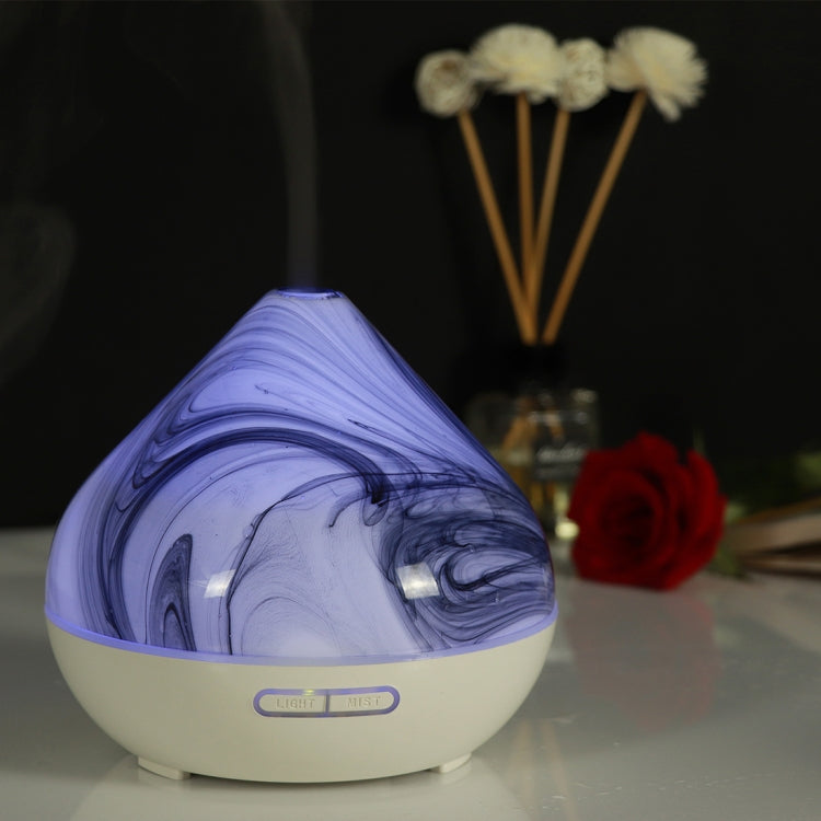 400ml Volcano Shape Humidifier Glass Aromatherapy Machine Automatic Alcohol Sprayer, Plug Specification:UK Plug(White) - free shipping - PMC TechLife - Order now!