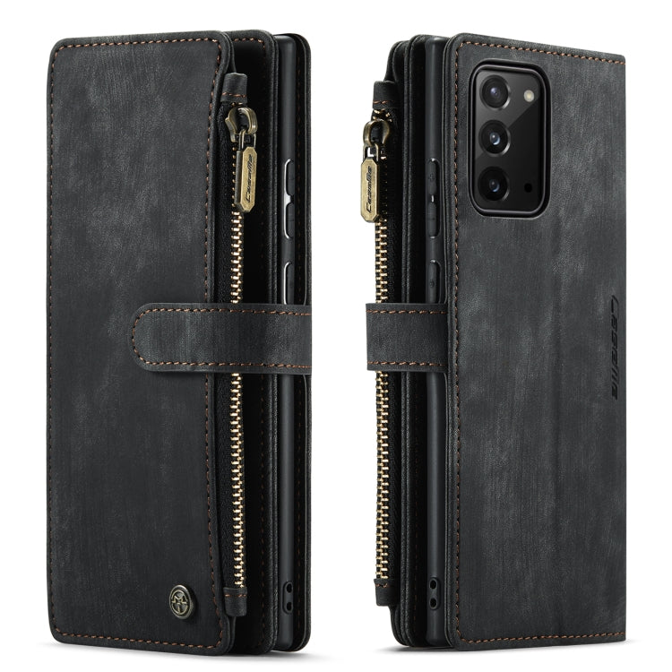 For Samsung Galaxy Note20 CaseMe-C30 Multifunctional Horizontal Flip PU + TPU Phone Case(Black) - Galaxy Note20 Cases by CaseMe | Online Shopping South Africa | PMC Jewellery | Buy Now Pay Later Mobicred