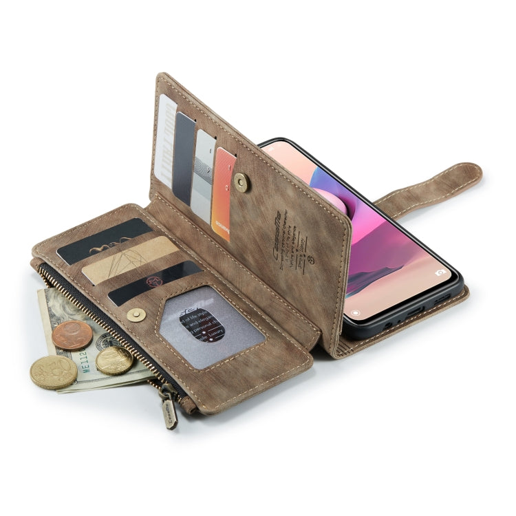 For Xiaomi Redmi Note 10 4G / Redmi Note 10S CaseMe-C30 Multifunctional Horizontal Flip PU + TPU Phone Case(Brown) - free shipping - PMC Jewellery - Order now!
