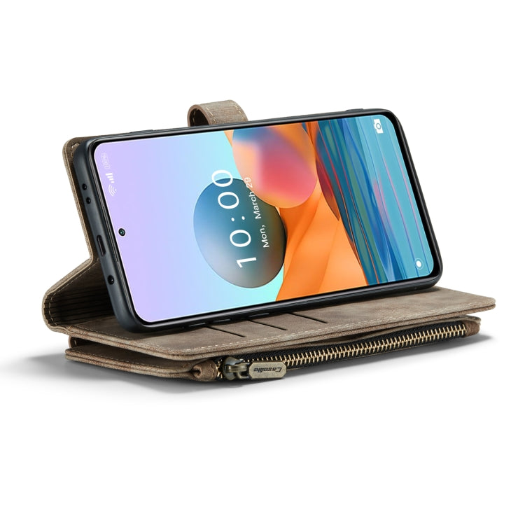 For Xiaomi Redmi Note 10 Pro 4G / Redmi Note 10 Pro Max CaseMe-C30 Multifunctional Horizontal Flip PU + TPU Phone Case(Brown) - Xiaomi Cases by CaseMe | Online Shopping South Africa | PMC Jewellery | Buy Now Pay Later Mobicred