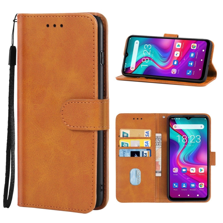 Leather Phone Case For Doogee X96 Pro(Brown) - More Brand by PMC Jewellery | Online Shopping South Africa | PMC Jewellery | Buy Now Pay Later Mobicred