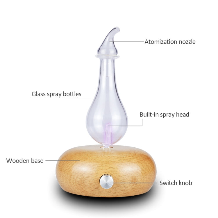 Wood Essential Oil Diffuser Aromatherapy Machine Automatic Alcohol Sprayer, Plug Specification:UK Plug(Light Brown) - free shipping - PMC TechLife - Order now!