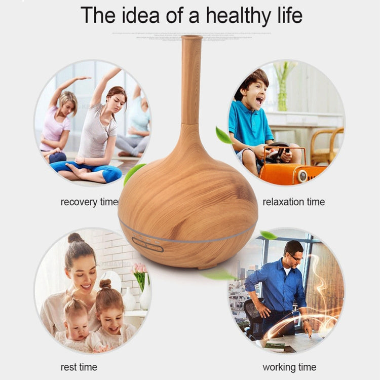 Creative Fragrance Machine Pointed Mouth Humidifier Automatic Alcohol Sprayer with Colorful LED Light, Plug Specification:UK Plug(Dark Brown) - free shipping - PMC TechLife - Order now!