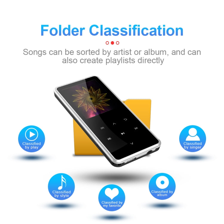 M12 Multifunctional Portable Bluetooth Player, Capacity:32GB(Silver) - MP4 Player by PMC TechLife | Online Shopping South Africa | PMC TechLife | Buy Now Pay Later Mobicred