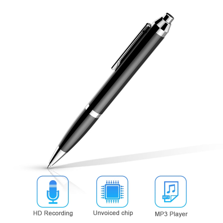 Q90 Intelligent HD Digital Noise Reduction Recording Pen, Capacity:4GB(Black) - Recording Pen by PMC Jewellery | Online Shopping South Africa | PMC Jewellery | Buy Now Pay Later Mobicred