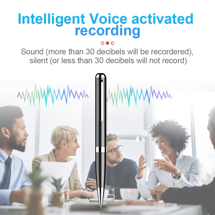 Q96 Intelligent HD Digital Noise Reduction Recording Pen, Capacity:64GB(Black) - free shipping - PMC TechLife - Order now!