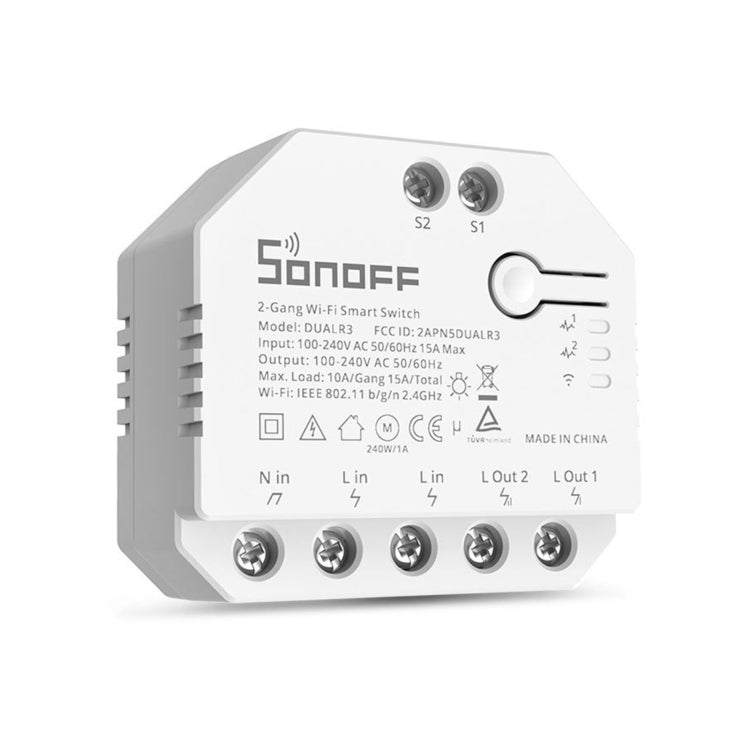 Sonoff DUALR3 Dual Ways Control WiFi Smart Switch Module - Smart Switch by Sonoff | Online Shopping South Africa | PMC Jewellery | Buy Now Pay Later Mobicred