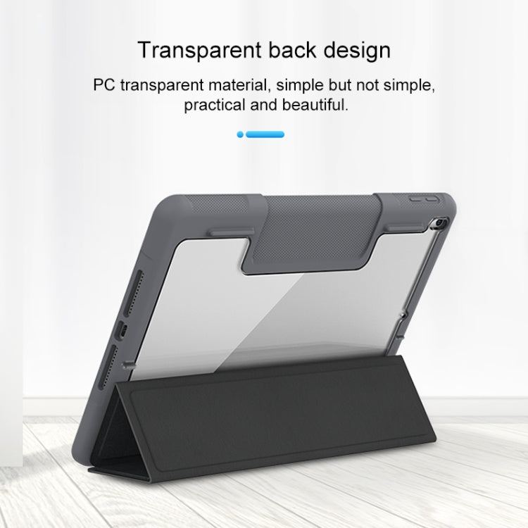 For iPad 9.7 Mutural Horizontal Flip PC + TPU + PU Leather Case with Holder & Pen Slot(Blue) - free shipping - PMC TechLife - Order now!