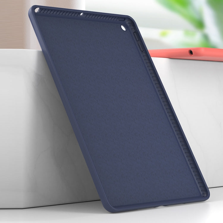 For iPad 10.2 2021 / 2020 / 2019 Mutural Silicone Microfiber Tablet Case(Lavender) - free shipping - PMC TechLife - Order now!