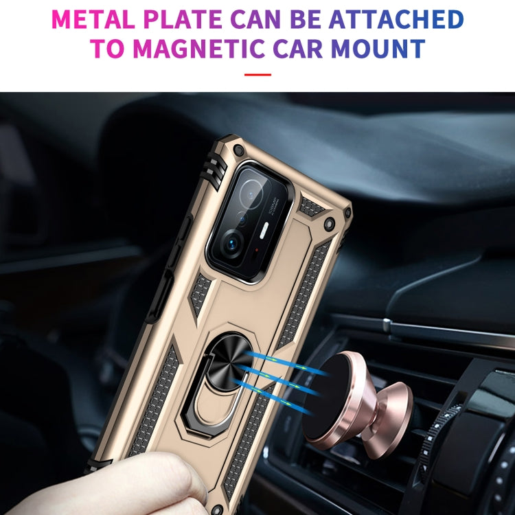 For Xiaomi 11T Pro Shockproof TPU + PC Phone Case(Gold) - Xiaomi Cases by PMC Jewellery | Online Shopping South Africa | PMC Jewellery