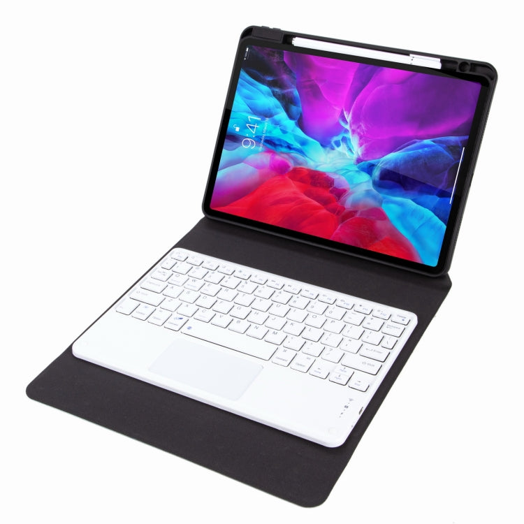 H-102C Touch Bluetooth Keyboard Leather Case with Rear Three-fold Holder For iPad 10.2 2020 & 2019 / Pro 10.5 inch(Pink Blue) - Universal by PMC TechLife | Online Shopping South Africa | PMC TechLife