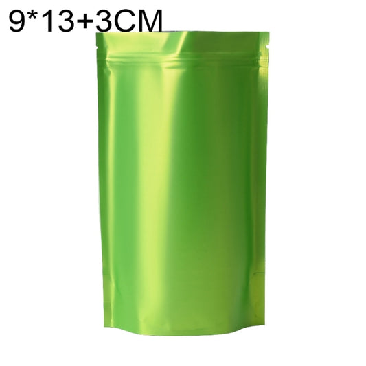 100 PCS/Set Matte Aluminum Foil Snack Stand-up Pouch, Size:9x13+3cm(Green) - Preservation Supplies by PMC Jewellery | Online Shopping South Africa | PMC Jewellery | Buy Now Pay Later Mobicred