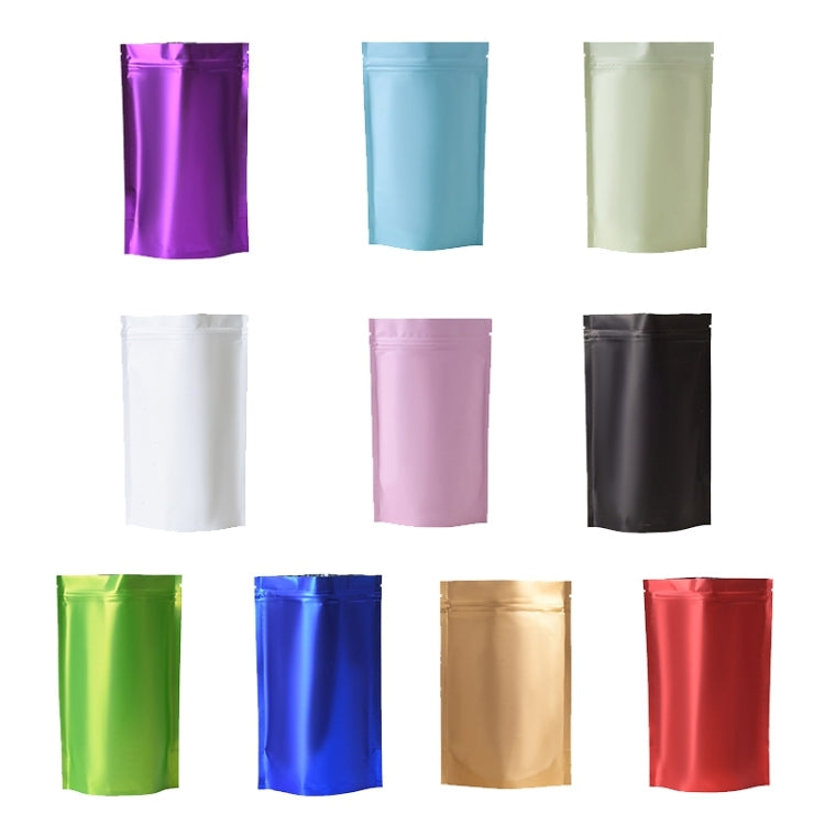 100 PCS/Set Matte Aluminum Foil Snack Stand-up Pouch, Size:14x20+4cm(Sky Blue) - Preservation Supplies by PMC TechLife | Online Shopping South Africa | PMC TechLife | Buy Now Pay Later Mobicred