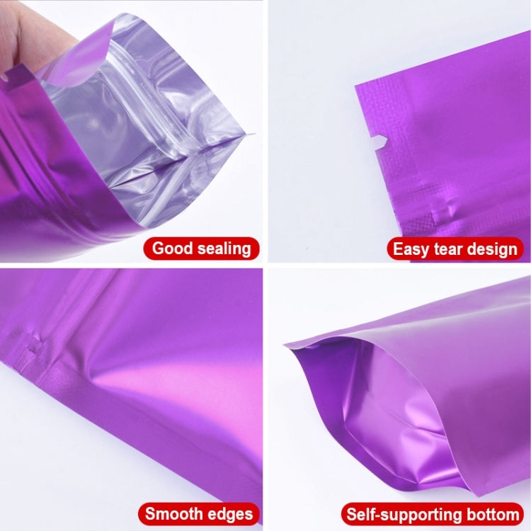 100 PCS/Set Matte Aluminum Foil Snack Stand-up Pouch, Size:16x24+4cm(Pink) - Preservation Supplies by PMC TechLife | Online Shopping South Africa | PMC TechLife | Buy Now Pay Later Mobicred