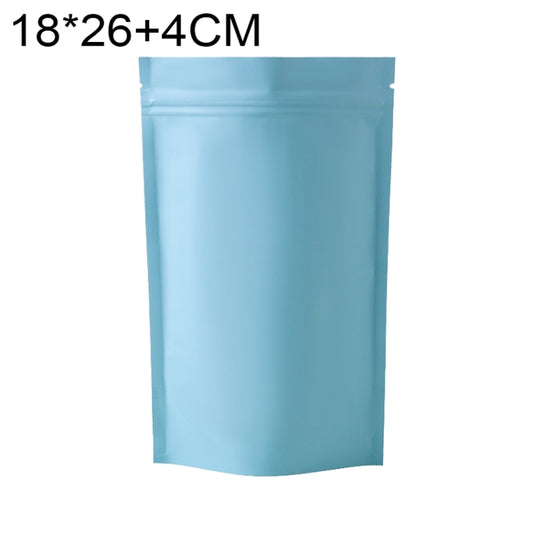 100 PCS/Set Matte Aluminum Foil Snack Stand-up Pouch, Size:18x26+4cm(Sky Blue) - Preservation Supplies by PMC Jewellery | Online Shopping South Africa | PMC Jewellery | Buy Now Pay Later Mobicred