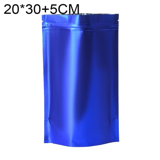 100 PCS/Set Matte Aluminum Foil Snack Stand-up Pouch, Size:20x30+5cm(Blue) - Preservation Supplies by PMC Jewellery | Online Shopping South Africa | PMC Jewellery | Buy Now Pay Later Mobicred