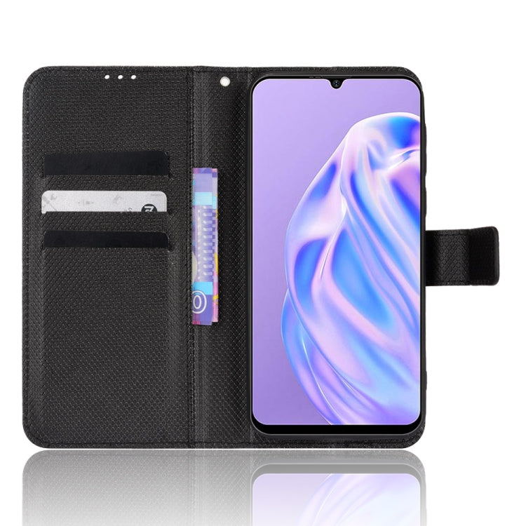 For Ulefone Note 6/ Note 6P Diamond Texture Leather Phone Case(Black) - Ulefone Cases by PMC Jewellery | Online Shopping South Africa | PMC Jewellery | Buy Now Pay Later Mobicred