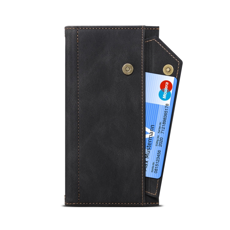 For Motorola Edge S30 Retro Frosted Leather Phone Case(Black) - Motorola Cases by PMC TechLife | Online Shopping South Africa | PMC TechLife | Buy Now Pay Later Mobicred