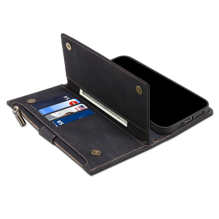 For Motorola Edge S30 Retro Frosted Leather Phone Case(Black) - Motorola Cases by PMC TechLife | Online Shopping South Africa | PMC TechLife | Buy Now Pay Later Mobicred