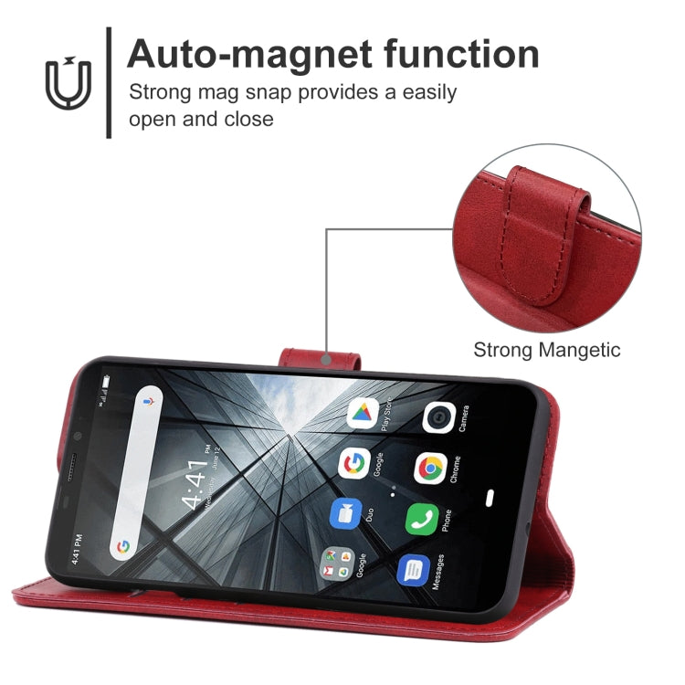 Leather Phone Case For Ulefone Armor X5(Red) - Ulefone Cases by PMC Jewellery | Online Shopping South Africa | PMC Jewellery | Buy Now Pay Later Mobicred