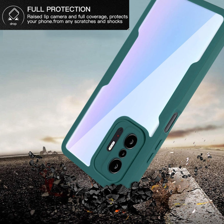 For Xiaomi Mi 11T / 11T Pro Acrylic + TPU 360 Degrees Full Coverage Shockproof Phone Case(Red) - Xiaomi Cases by PMC TechLife | Online Shopping South Africa | PMC TechLife | Buy Now Pay Later Mobicred