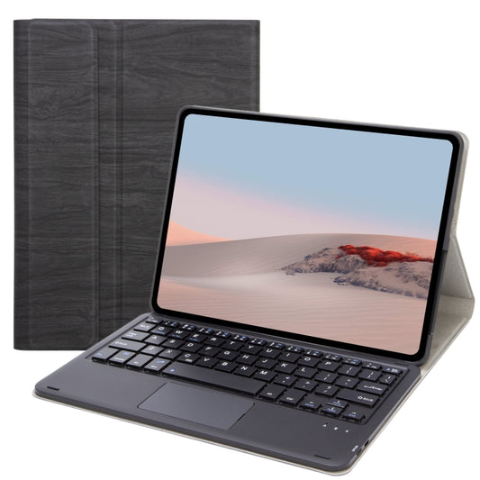 SFGO-A Tree Texture Bluetooth Keyboard Leather Case with Touchpad For Microsoft Surface Go 4 / 3 / 2 / 1(Black + Black) - Others Keyboard by PMC Jewellery | Online Shopping South Africa | PMC Jewellery