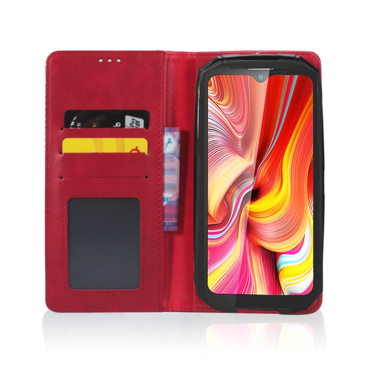 For Doogee S96 Pro Magnetic Buckle Retro Texture Leather Phone Case(Red) - Doogee Cases by PMC Jewellery | Online Shopping South Africa | PMC Jewellery | Buy Now Pay Later Mobicred