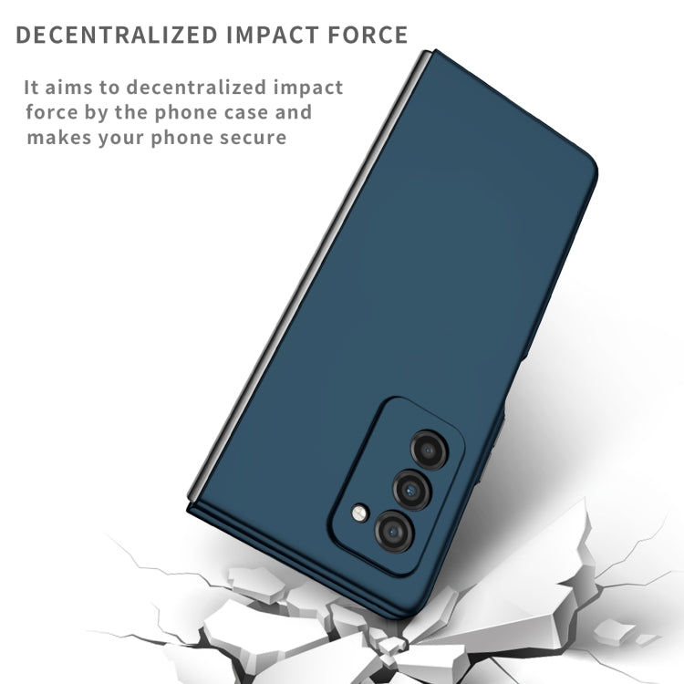 For Samsung Galaxy Z Fold2 5G Armor Foldable Phone Case(Dark Blue) - Galaxy Phone Cases by PMC TechLife | Online Shopping South Africa | PMC TechLife