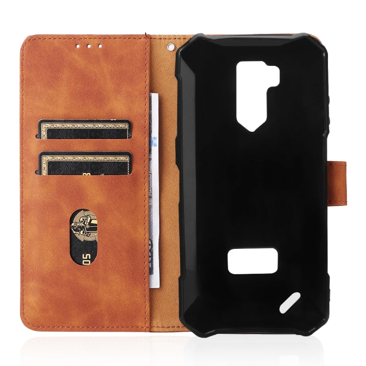 For Ulefone Armor X9 Skin Feel Magnetic Buckle Calf Texture PU Phone Case(Brown) - Ulefone Cases by PMC Jewellery | Online Shopping South Africa | PMC Jewellery | Buy Now Pay Later Mobicred