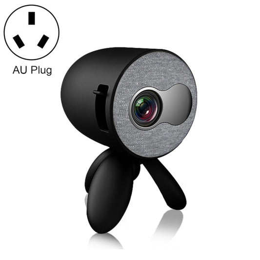 YG220 Same Screen Version Children Projector Mini LED Portable Home Speaker Projector, Plug Type:AU Plug(Black) - Mini Projector by PMC Jewellery | Online Shopping South Africa | PMC Jewellery | Buy Now Pay Later Mobicred