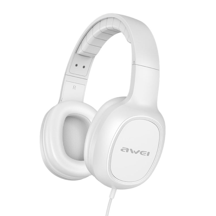 awei GM-6 3.5mm Stereo Wired Headset(White) - Multimedia Headset by awei | Online Shopping South Africa | PMC Jewellery | Buy Now Pay Later Mobicred