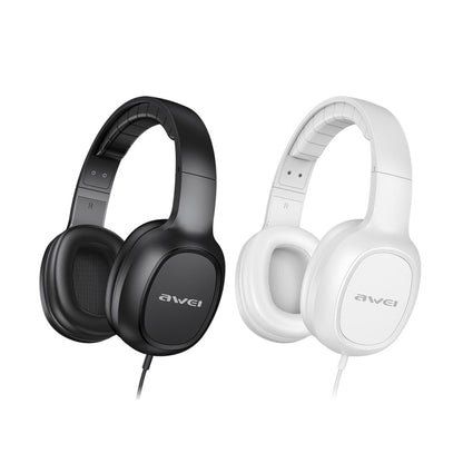 awei GM-6 3.5mm Stereo Wired Headset(White) - Multimedia Headset by awei | Online Shopping South Africa | PMC Jewellery | Buy Now Pay Later Mobicred