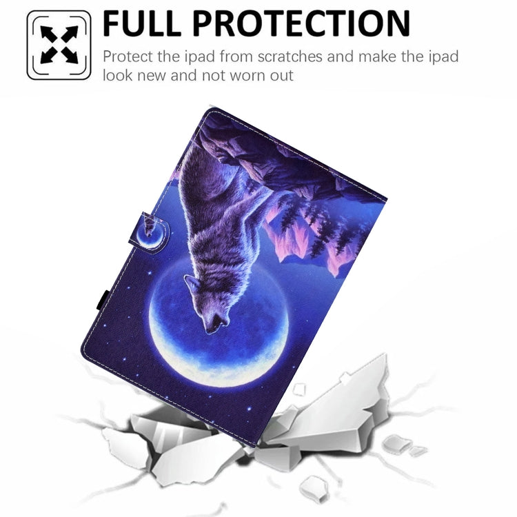 For Amazon Kindle Paperwhite 5 Sewing Pen Slot Leather Tablet Case(Night Wolf) - Amazon by PMC TechLife | Online Shopping South Africa | PMC TechLife
