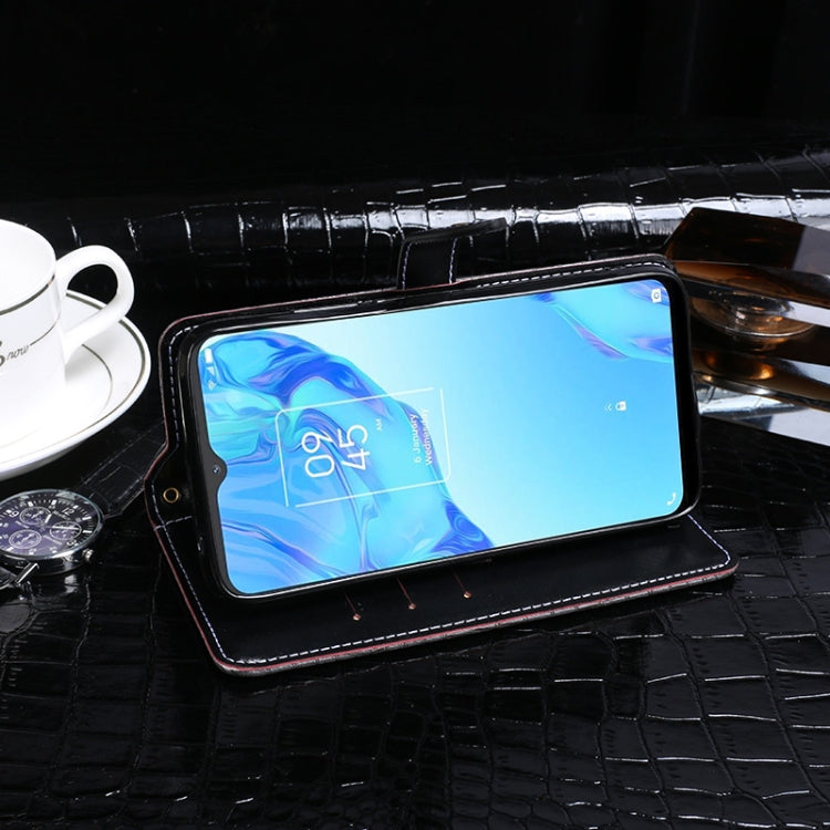 For TCL 20B idewei Crocodile Texture Horizontal Flip Leather Phone Case(Dark Blue) - free shipping - PMC Jewellery - Order now!